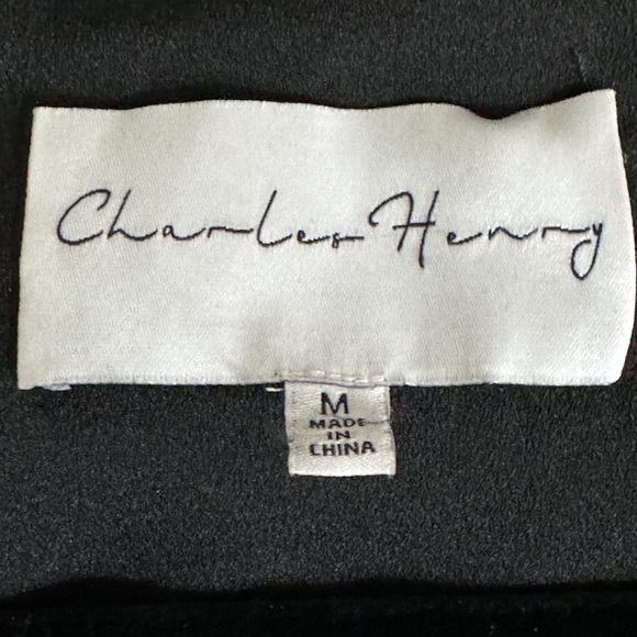 CHARLES HENRY PRINT LONG SLEEVE RUFFLE FIT & FLARE MINIDRESS DRESS SZ M - Picture 4 of 11